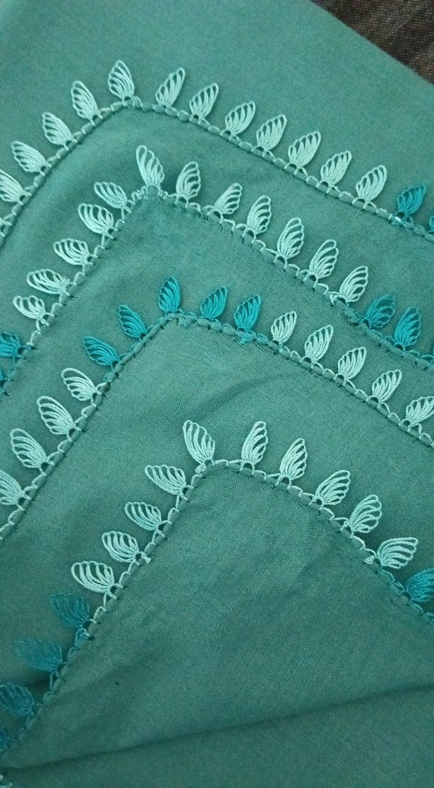 iğne oyalı düz renkli  çeyizlikyazma - Görsel 4