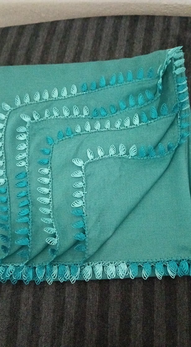 iğne oyalı düz renkli  çeyizlikyazma - Görsel 3