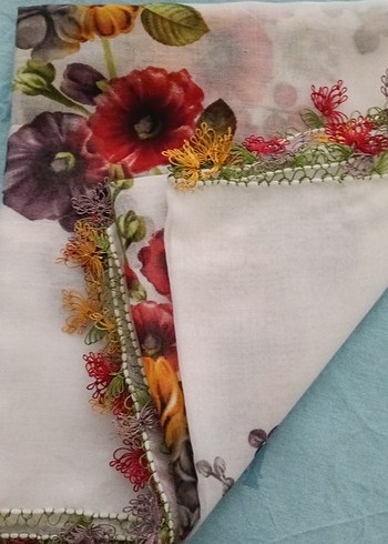 iğne oyası Detaylı Çok Renkli  yemeni - Görsel 4