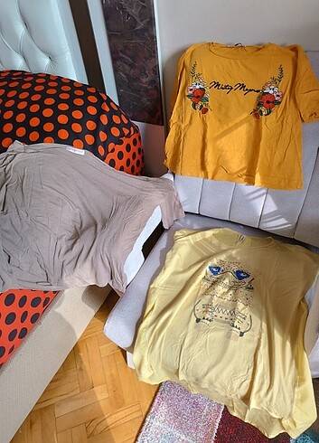 m Beden çeşitli Renk 3lü tshirt