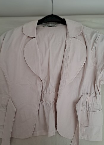 BEJ RENGİ BLAZER/BOLERO KISA KOLLU CEKET - Görsel 5