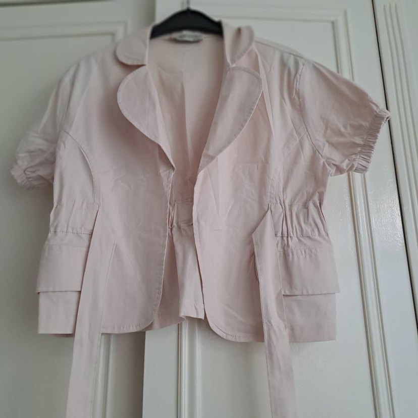 BEJ RENGİ BLAZER/BOLERO KISA KOLLU CEKET - Görsel 2