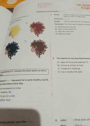 7. Sınıf Temelli Beceri Testleri ve Çalışma Kitapları - Görsel 4