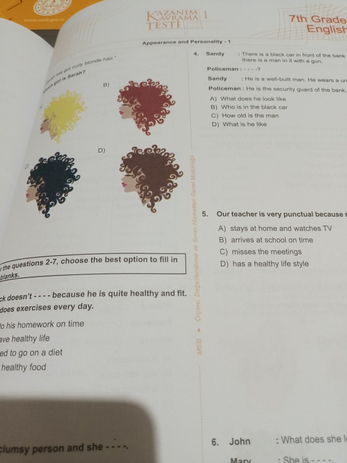 7. Sınıf Temelli Beceri Testleri ve Çalışma Kitapları - Görsel 4