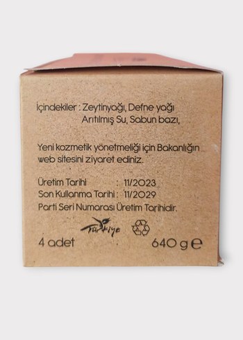 Beden Mehmet Aydın Zeytinyağlı Defne Sabunu 4'lü