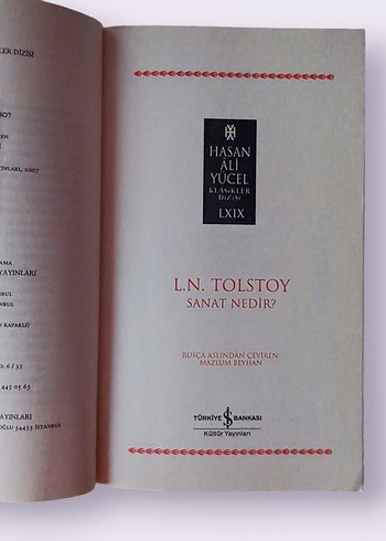Beden L.N. Tolstoy - Sanat Nedir? Kitap