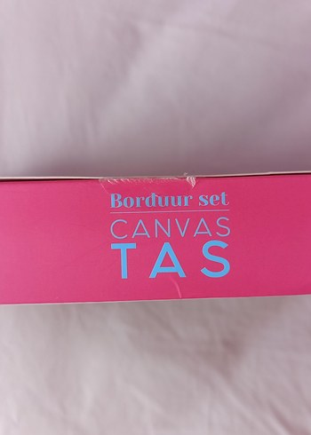 Kendin Yap Kanvas Çanta Çiçek Desenli - Görsel 7