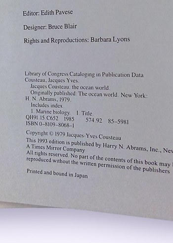 Jacques Cousteau - Ocean World Kitabı - Görsel 4