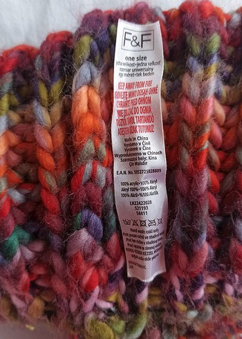 Renkli Örgü Kadın Bere - Görsel 5