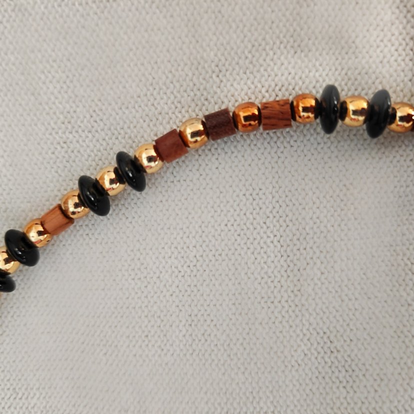 Boncuklu Vintage Bohem Kolye - Görsel 5