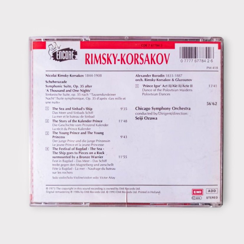 Rimsky-Korsakov Borodin Klasik Müzik CD - Görsel 3