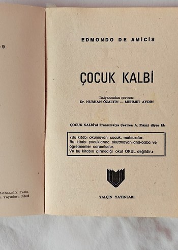 Çocuk Kalbi - Edmondo De Amicis kitap - Görsel 5