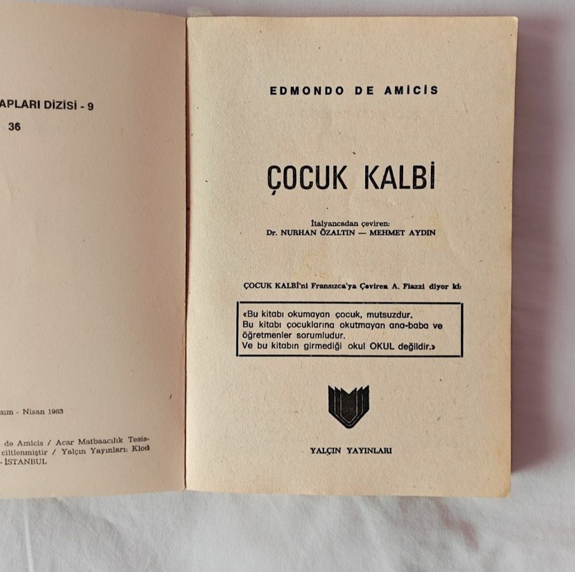 Çocuk Kalbi - Edmondo De Amicis kitap - Görsel 5