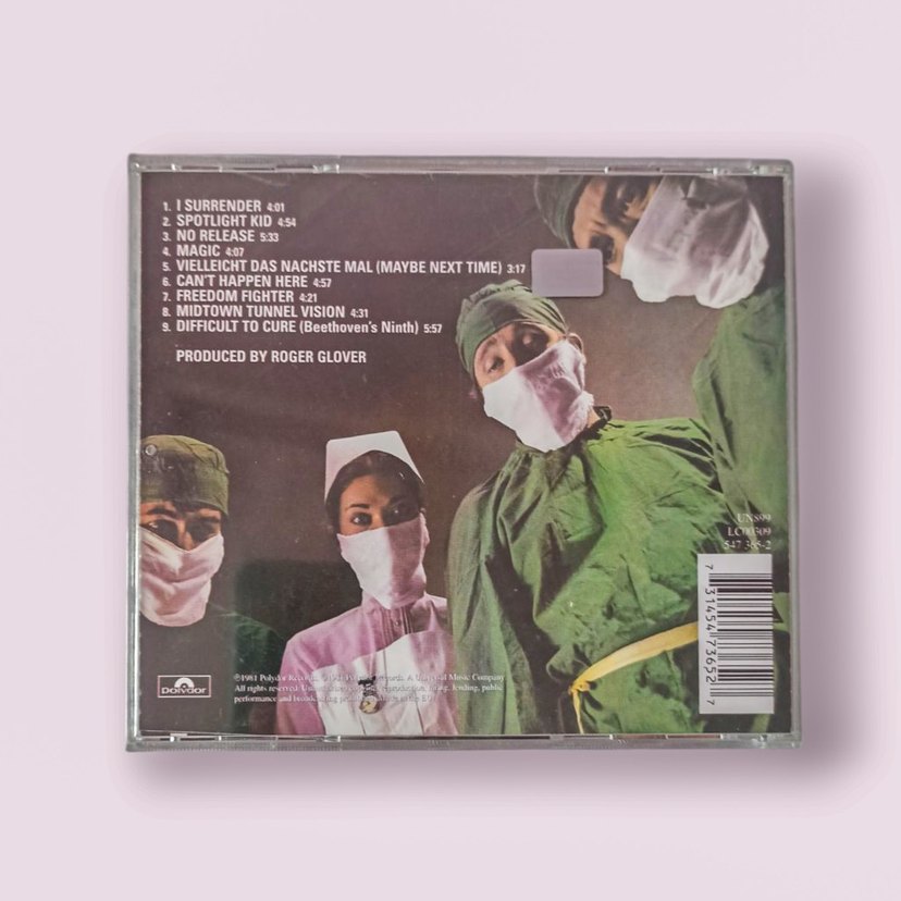 Rainbow - Difficult to Cure CD Albümü - Görsel 2