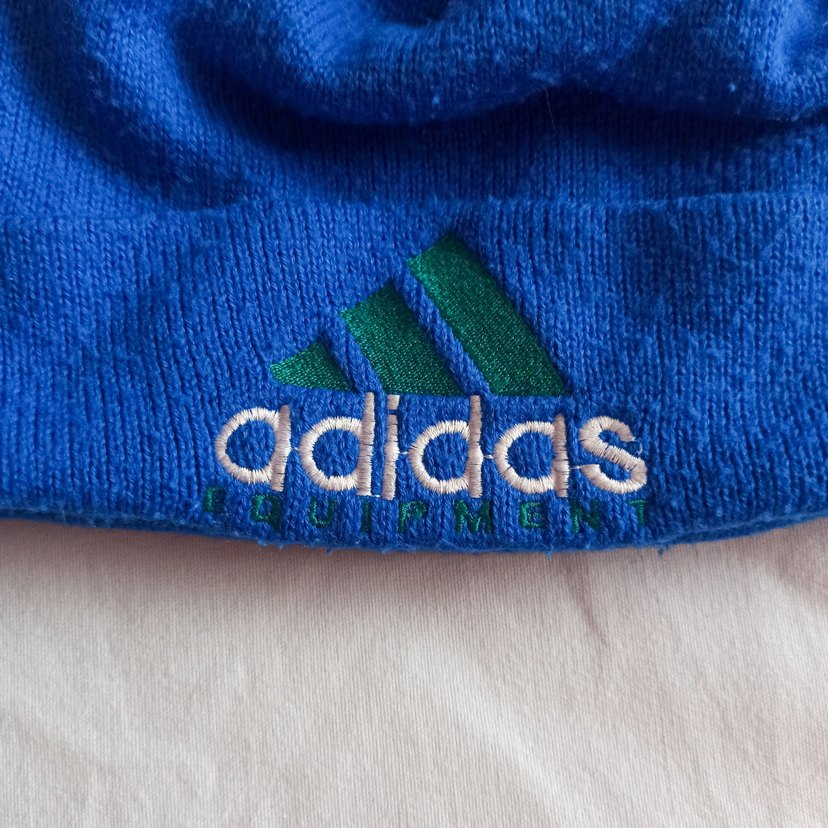 Vintage Adidas Equipment Mavi Bere - Görsel 2