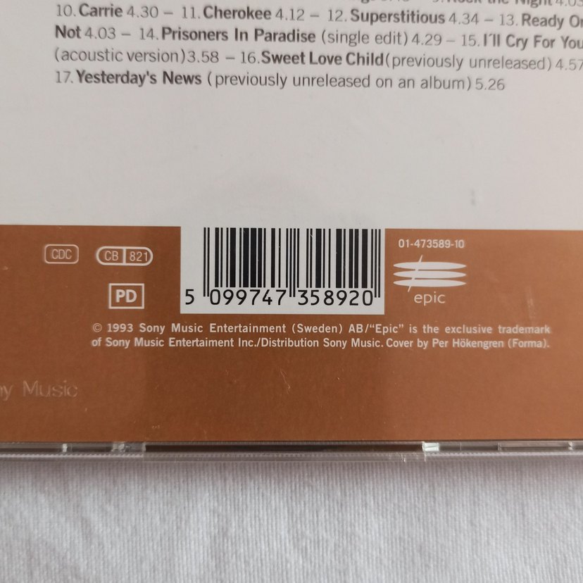 Europe 1982-1992 CD Albümü - Görsel 4