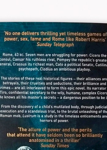 Lustrum - Robert Harris İngilizce Roman - Görsel 3