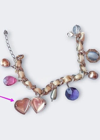 Beden çeşitli Renk Fossil marka charm bileklik