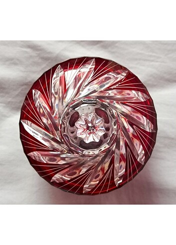  Beden Renk Yakut renkli vintage kristal bonboniyer