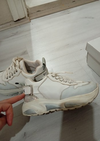 Beyaz kız  çocuk Spor Ayakkabı Tirenti orijinal ortopedik dir - Görsel 3