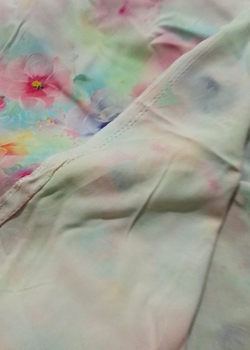 Çocuklar İçin Pastel Çok Renkli Batik Desenli Battaniye - Görsel 3