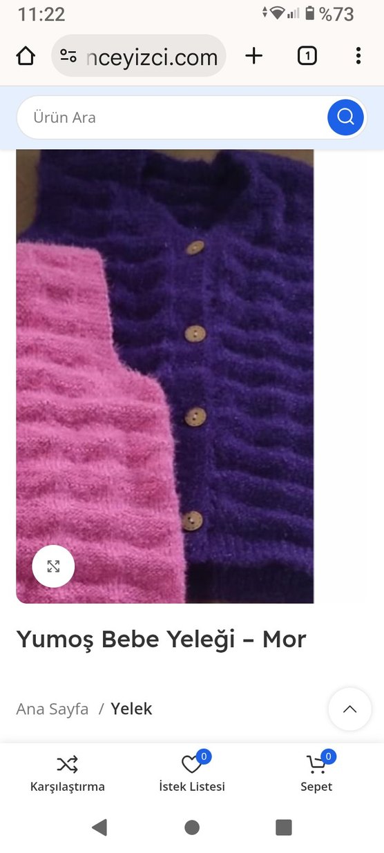 Kız Çocuk Pembe Örgü Süveter - Görsel 3