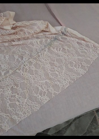 Bej Bohem Dantel Detaylı Kanepe Örtüsü - Görsel 3