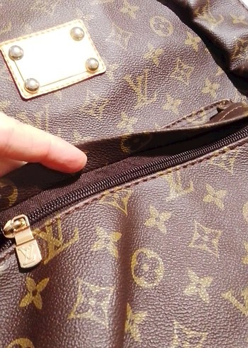 Kahverengi Baskılı Deri Kadın Çanta - Görsel 8