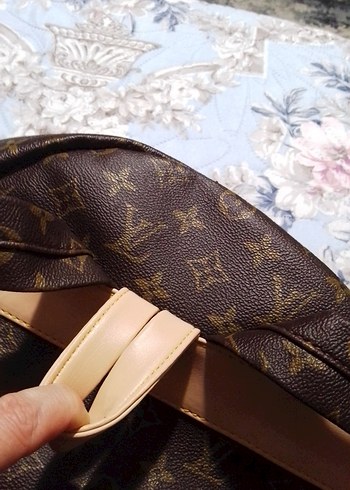 Kahverengi Baskılı Deri Kadın Çanta - Görsel 5