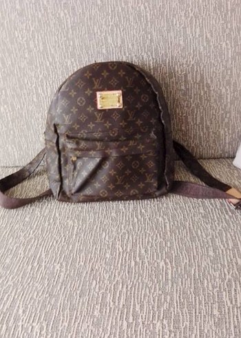 Kahverengi Baskılı Deri Kadın Çanta - Görsel 11