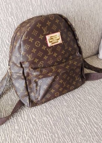 Kahverengi Baskılı Deri Kadın Çanta - Görsel 10