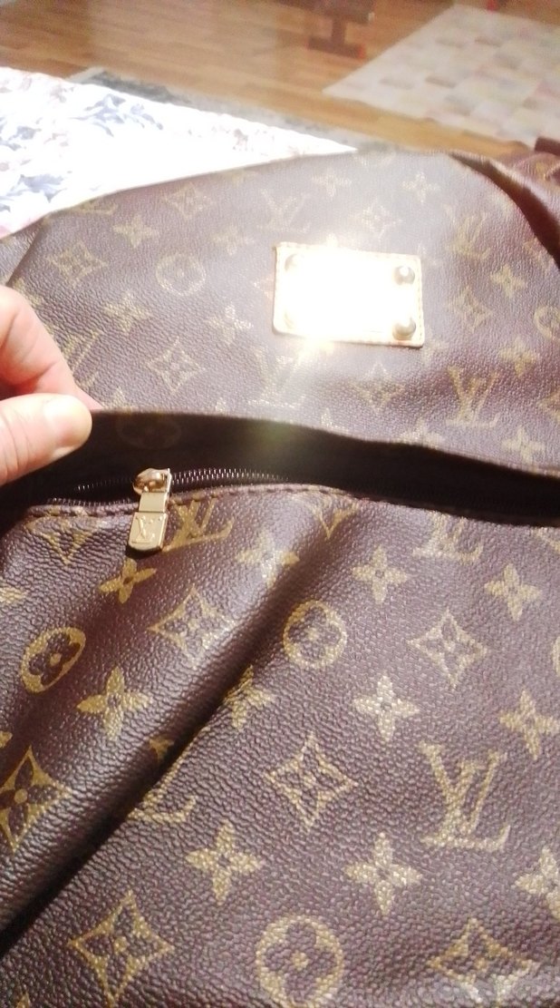 Kahverengi Baskılı Deri Kadın Çanta - Görsel 2