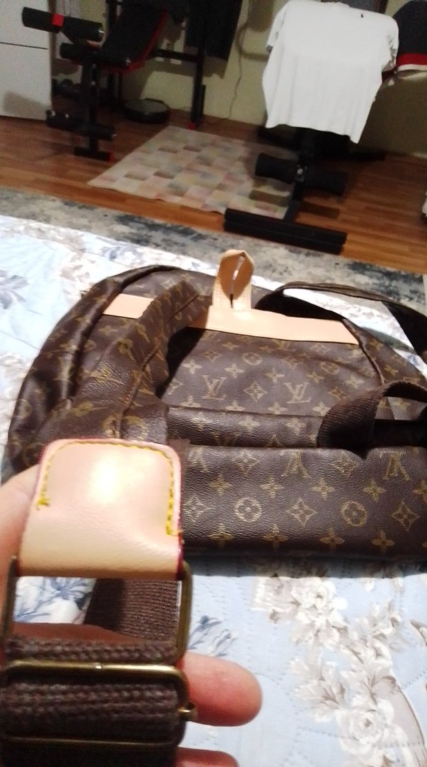 Kahverengi Baskılı Deri Kadın Çanta - Görsel 3