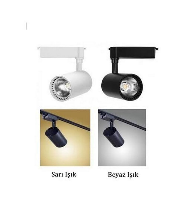 Helios Opto Siyah/Beyaz Spot Lamba - Görsel 2
