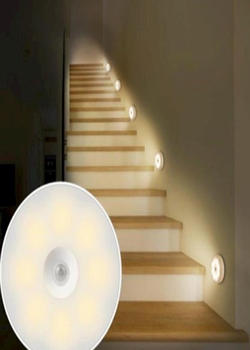 USB Şarjlı Beyaz LED Mıknatıslı Sensörlü Lamba - Görsel 3