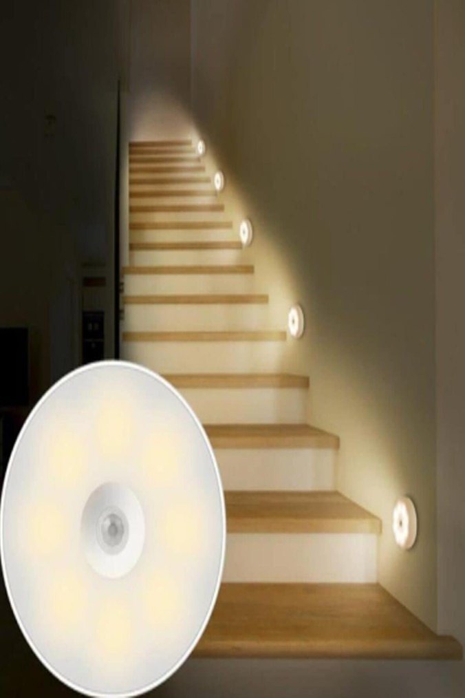 USB Şarjlı Beyaz LED Mıknatıslı Sensörlü Lamba - Görsel 3