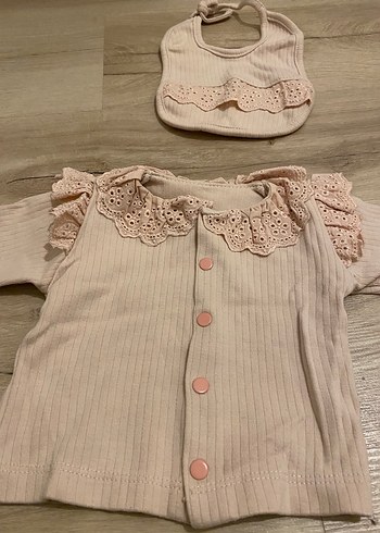 Dantel Detaylı Uzun Kollu Bebek Kız Takımı - Görsel 2