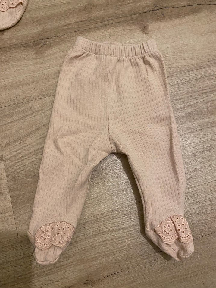 Dantel Detaylı Uzun Kollu Bebek Kız Takımı - Görsel 3