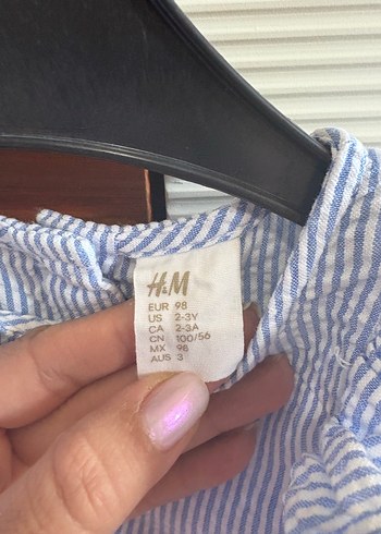 24-36 Ay Beden mavi Renk Kız Çocuk Mavi Keten Fırfırlı Elbise