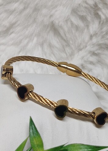 Beden altın Renk Kalpli Pandora Gold Bilezik