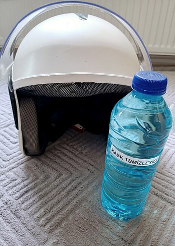 KASK Beyaz... L ...  Minimalist Metal Motosiklet Kaskı - Görsel 7