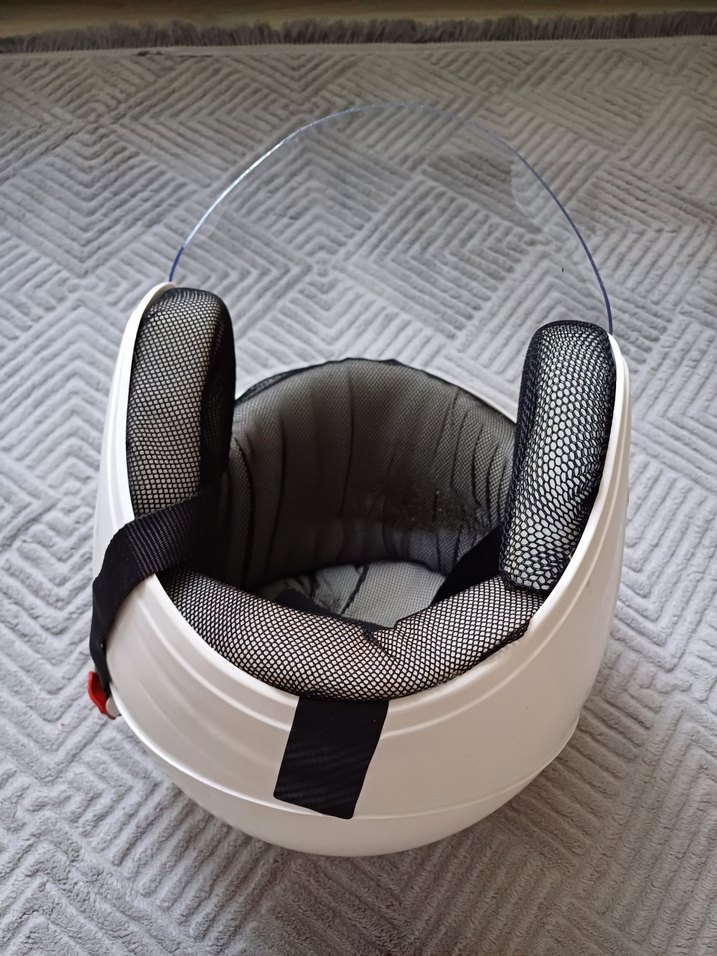 KASK Beyaz... L ...  Minimalist Metal Motosiklet Kaskı - Görsel 5