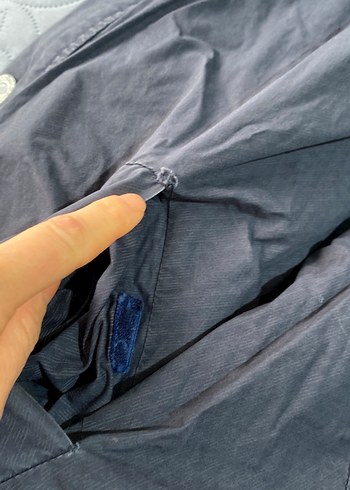 Kapüşonlu Fermuarlı iki taraflı kapşonlu mevsilik mont - Görsel 5