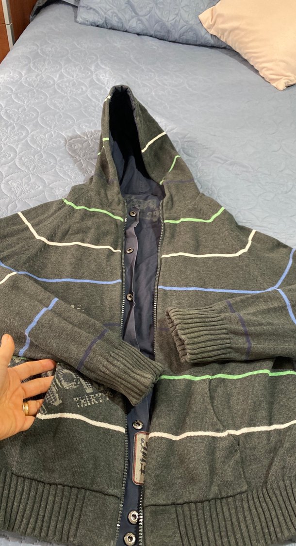 Kapüşonlu Fermuarlı iki taraflı kapşonlu mevsilik mont - Görsel 2