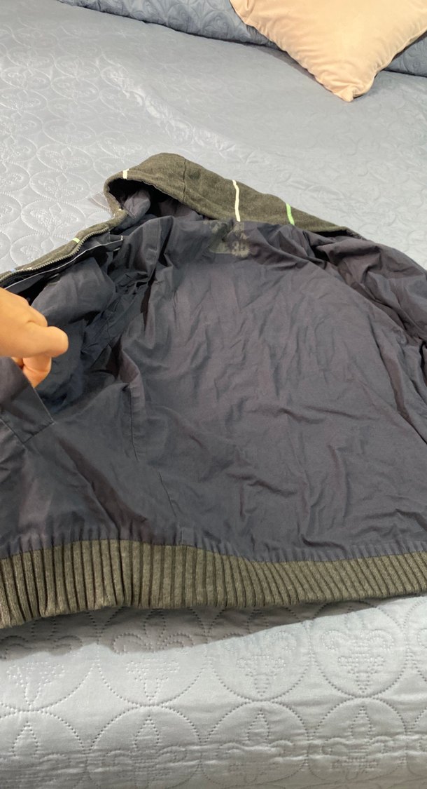 Kapüşonlu Fermuarlı iki taraflı kapşonlu mevsilik mont - Görsel 3