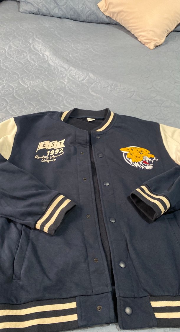 Erkek Çocuk Lacivert Baskılı Düğmeli Ceket - Görsel 2