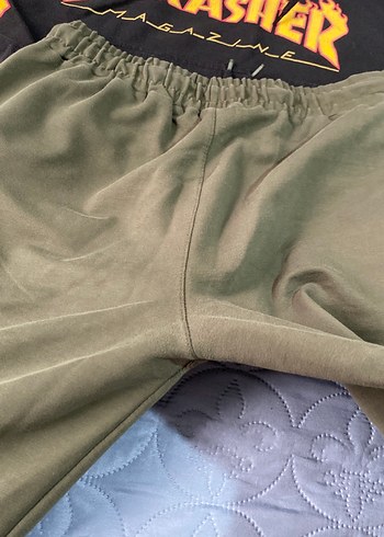 Kadın Haki Rahat Kesim Eşofman Altı - Görsel 5