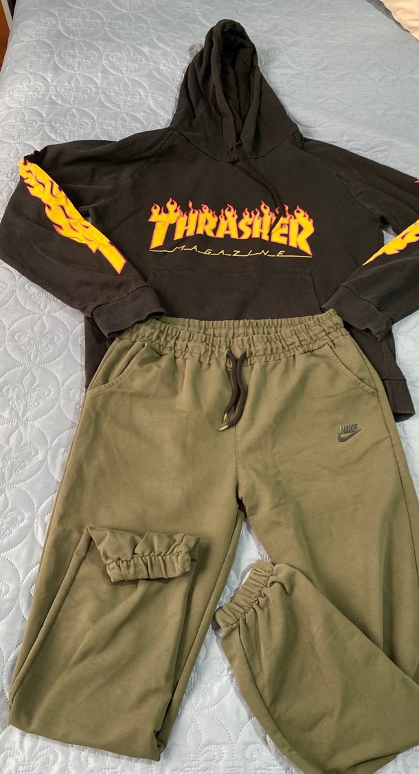 Kadın Haki Rahat Kesim Eşofman Altı - Görsel 2