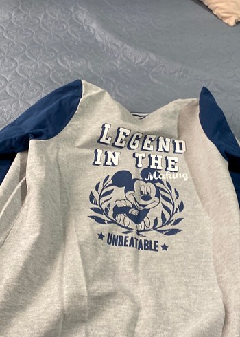 Düğmeli Nakışlı Gri Erkek Çocuk Ceket - Görsel 6