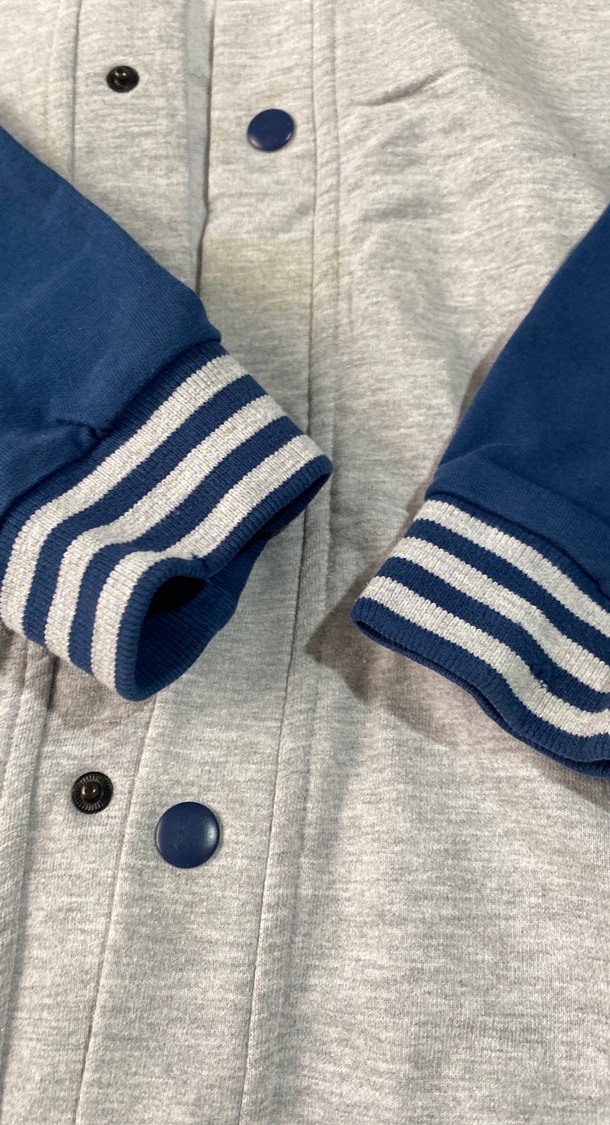 Düğmeli Nakışlı Gri Erkek Çocuk Ceket - Görsel 4